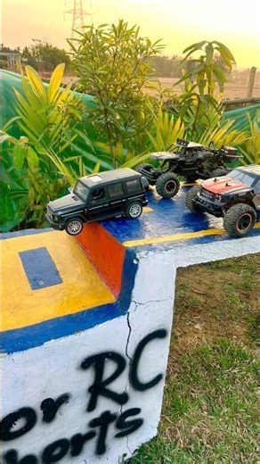 RC Cars Survival Challenge ! Tiny Cars Big Jump #shorts #shortsfeed