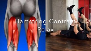 Episode 451: Contract-Relax Hamstring [Stretching] . Following up yesterday’s post here is another great way to improve flexibility of your hamstring by using a contract-relax stretching technique. . 1️⃣Lay facing up (supine) and bring one leg up onto a wall. Make sure your back doesn’t round- if so you can place a towel to keep your lordosis in order to maximize the hamstring stretch. 2️⃣Contract your hamstrings by pushing into the wall with your heel for 5-7 seconds, follow this by pushing you