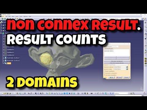CATIA V5 Surface joining - "non connex result. Result counts 2 domains" #catiav5 #catiav5tutorial