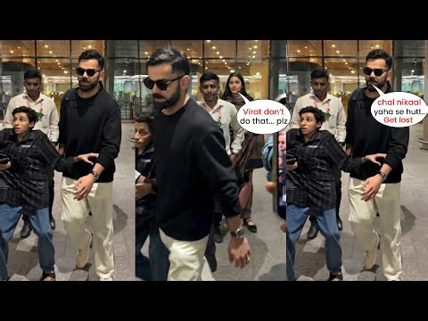 😡Virat Kohli got Angry with Anushka and Pushed a Fan and physically challenged Man taking Selfie?😡