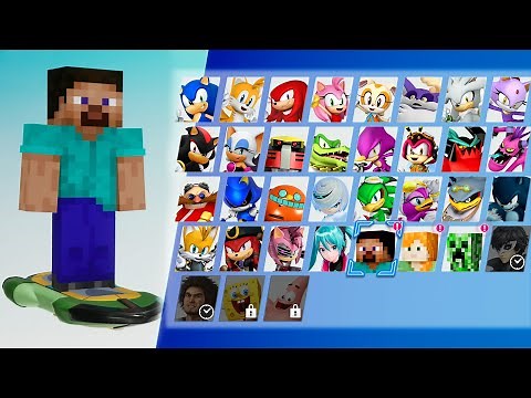 Sonic Racing: CrossWorlds - All New DLC Characters + Gameplay [4K]