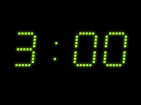 3:00 Countdown | Green-Yellow Glow Timer | Silent & Minimal