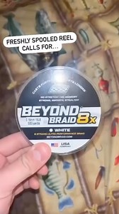 39 reactions | White 8X Beyond Braid performing absolutely flawless on the reel! 酪 This braid is strong, long lasting, and durable and will help you catch more fish! Get it today!  | Beyond Braid | Facebook