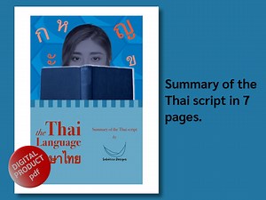 The Thai Script Summarized in 7 Pages. Very Useful When Learning the Language. - Etsy Australia