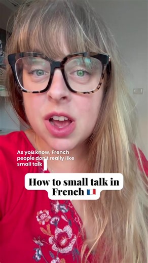For my small talk queens and kings 😘✨🇫🇷 #dailyfrench #learnfrench #frenchexpressions #frenchlesson