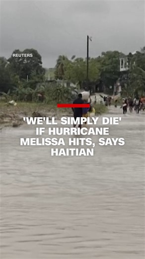 103K views · 1K reactions | Three people have died in Haiti as Hurricane Melissa tracks towards making landfall in Jamaica. A displaced Haitian resident told Reuters that his country would not be able to withstand the hurricane making landfall in Haiti. https://cnn.it/4npu85q | CNN | Facebook