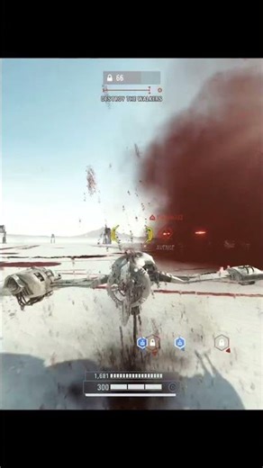 crait speeder duelling with ship battlefront 2 #bf2 #swbf2 #battlefront2 #gaming #gameplay