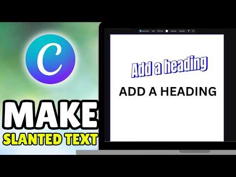How To Slant Text In Canva (2026) - Make Slanted Text In Canva