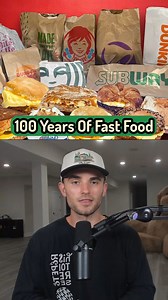 100 Years Of Fast Food #food #fastfood #restaurants #mcdonalds #history #wendys #tacobell #KFC #sambucha | Sambucha