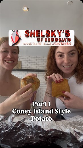Knish Kueen on Instagram: "Found our beach with this coney island style knish #knish #brooklyn #deli #nycfood"