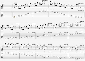 A Minor Pentatonic Guitar Scale Exercises Set 5 - Etsy