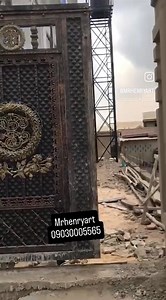 1.9K views · 12 reactions | Wrought iron gate made and installed by us in Lagos State. Call or send is a message to get a quote or to make an inquiry 09030005565 | Wrought iron gates | Facebook