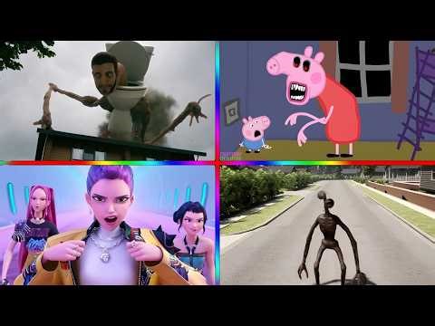 Skibidi Toilet🆚PEPPA PIG.EXE 🆚Siren Head 🆚Kpop demon hunter 🎶 Tiles Hop EDM Rush