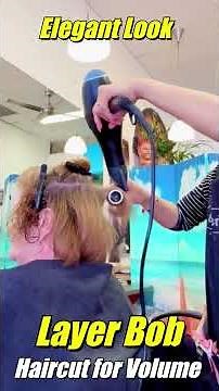 Layered Bob Haircut for Volume | Fresh, Youthful & Elegant Look #bobhaircut