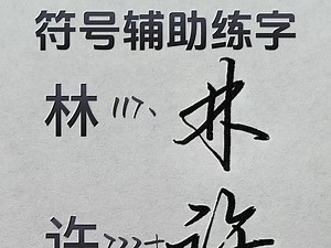 符号辅助，轻松练字！零基础也能快速上手。简单易学，一学就会！