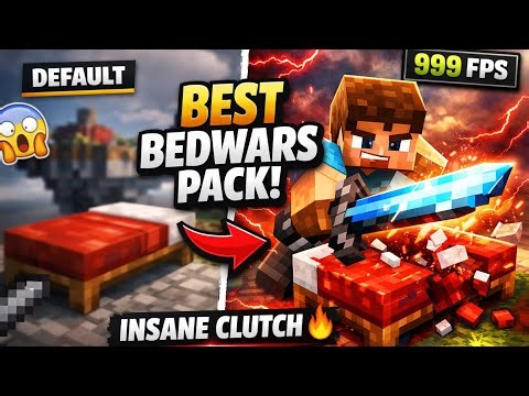 “BEST BEDWARS TEXTURE PACK 🔥 | INSANE CLUTCH + 999 FPS 😱”