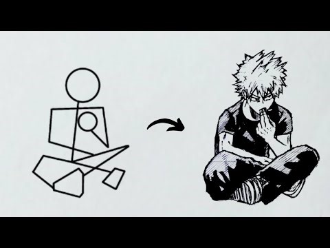 How To Draw Bakugo | Easy Anime Drawing | My Hero Academia | Tutorial |