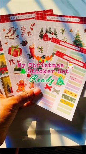 Just Made This Christmas Sticker Pack! ❄️✨|Cute Holiday Sticker Set #smallbusiness #stickermaking