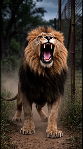 The Lion King in angry mod #lion #animals #shortsfeed #lionking #wildlife