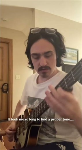 I Dig A Pony Riff on Hofner Bass #thebeatles #fyp #basscover #letitbe