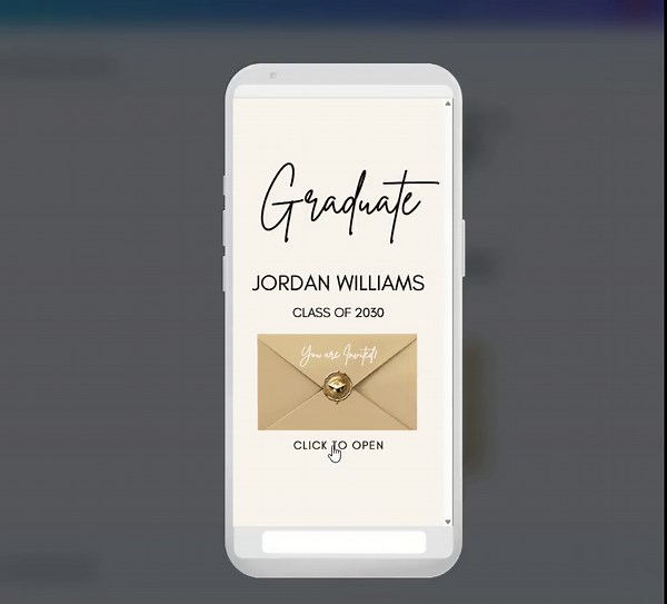 Digital Graduation Invitation Template, Editable Canva Website Grad Party Animated Invite, Class of 2026 - Etsy