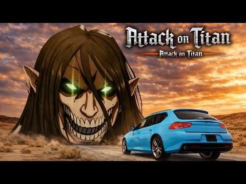 Big & Small Cars vs Attack on Titan - BeamNG Drive