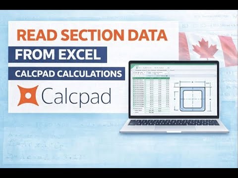 Read Steel Section Properties from Excel in Calcpad | Smart Structural Calculations