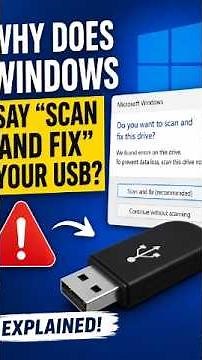Why Does Windows Say “Scan and Fix” Your USB? 😱 | USB Warning Explained