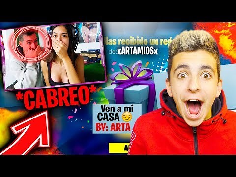 Le hago un regalo a Mi Crush en Fortnite y su NOVIO se enfada mucho...😡🎁