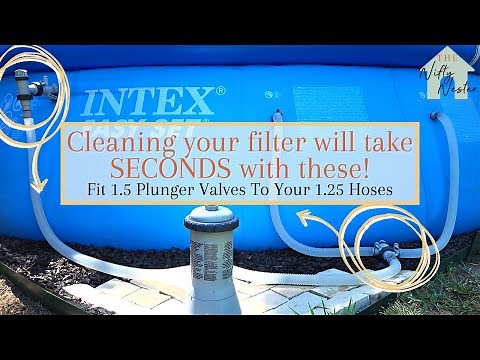 Intex Easy Set Pool | Upgrading To Plunger Valves Using Adapters A & B | Go From 1.25 To 1.5