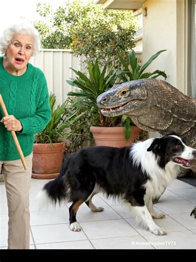 Australian Grandmother Saves Her Dog From a Giant Lizard