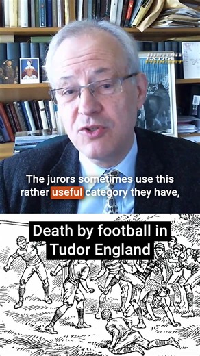 Steven Gunn reveals how the Tudor game of football could turn deadly – and how you might be able to get away with killing someone on the pitch. Listen to the full conversation ad-free at historyextra.com/podcast or search 'historyextra' wherever you listen to podcasts. 📸 by Getty Images #History #HistoryExtra #Tudors #TudorHistory