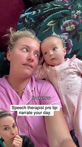 Narrating your day and talking to your baby is one of the best things you can do to help them learn to talk! Babies learn to understand words before they can use them, but BEFORE that they learn about: 😃 how we use our voices to express different emotions 😄how we start and stop our talking 😊and, how we use facial expressions and 👋 gestures when we talk to each other 🤓if I didn’t know better, I would think this baby is understanding every single word 😆 Thanks to @justalexbennett for posting