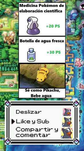 Memedex 185 #memedex #memes #pokemon #pikachu #español #comedia #nintendo #humor #agua #pociones