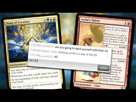 I’M DRAWING MY ENTIRE DECK! Song of Creation + Artist's Talent — MTG Legacy | Magic: The Gathering
