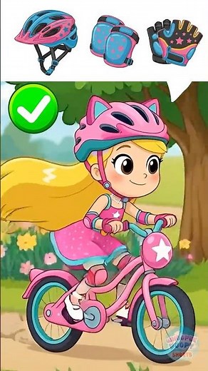 Learn to Ride a Bike Safely! 🚲 Balance & Safety Fun #kids #learning