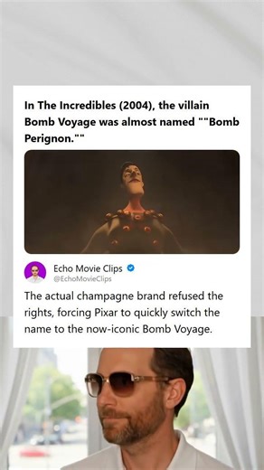 The Incredibles 2004 Villain Bomb Voyage Was Almost Named Bomb Perignon