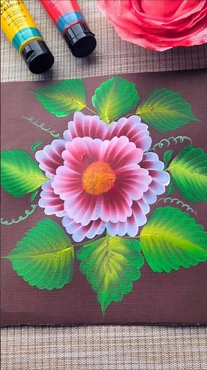 One Stroke Flower Painting: A Step-by-Step Guide!