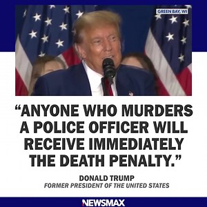 Former President Donald Trump rallied supporters in downtown Green Bay, Wisconsin, where he demanded the death penalty for cop killers. MORE: https://bit.ly/4aEl6LZ | NEWSMAX