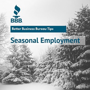 BBB Tips for Seasonal Employment