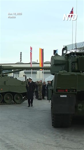 31K views · 837 reactions | Germany's Defense Minister Boris Pistorius attended the unveiling of the newly developed Leopard 2A8 main battle tank in Munich on Nov. 19. | NTD News | Facebook