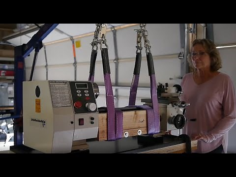 Safely Hoist SC4 Lathe onto Bench