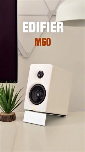 Edifier Korea on Instagram: "🎶 Edifier M60 데스크탑 스피커 하나로 음악 감상, 드라마 시청, 업무 배경음까지 모두 해결! 컴팩트한 디자인으로 책상에 자연스럽게 어울리며, 66W의 강력한 출력으로 소리도 명확하고, 각 음역을 풍부하게 표현합니다. Hi-Res 인증과 LDAC Bluetooth 5.3 지원으로, 무선으로도 고해상도 사운드를 즐길 수 있습니다 📀 간편한 터치로 바로 조정 가능, 당신의 일상 속 음악적 순간을 한 단계 업그레이드 해줄 좋은 선택입니다. 🎧🔊 #edifier #edifierm60 #스피커 #unboxingvideo #음악"