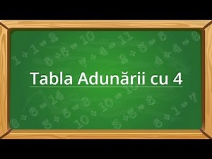 Tabla adunării cu 4 | adunarea cu 4 [video]