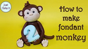 How to make fondant monkey:) Slow and full video here - https://www.youtube.com/watch?v=JBkaV1C3QZU Don't forget to subscribe to my channel if you haven't yet ;) | Just Cake It - Cake Decorating Videos