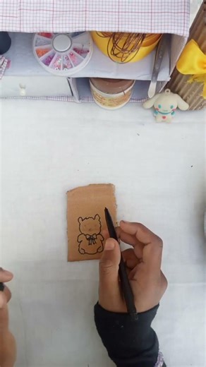 cute keychain from cardboard/Saleha's craft gallery #cardboardcraft #diy#craft