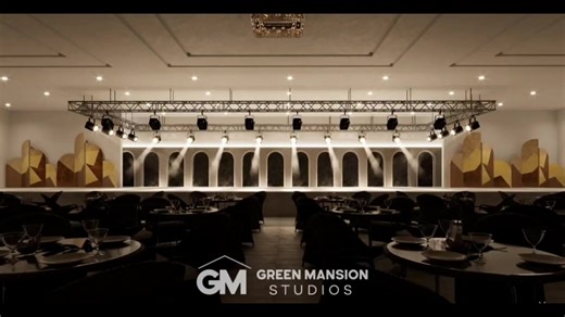 Multipurpose Hall stage design and visualization by GREEN MANSION STUDIOS #3d #render #design #interior