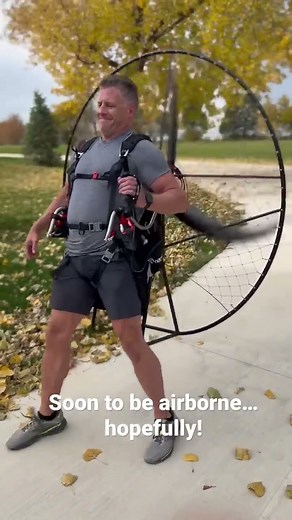 Getting Excited to Fly Electric Paramotor DON'T TRY THIS AT HOME