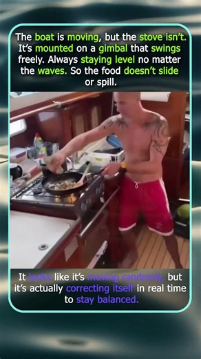 How This Stove Stays Level on a Moving Boat