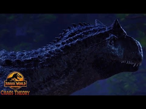 Allosaurus Hunts Matteo, a DPW Worker! Jurassic World Chaos Theory Season 1 Clip|